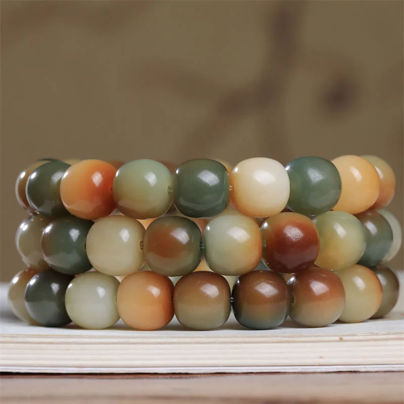 Braccialetto Buddha Stones colorato Bodhi Seed Peace Wisdom - Image 4