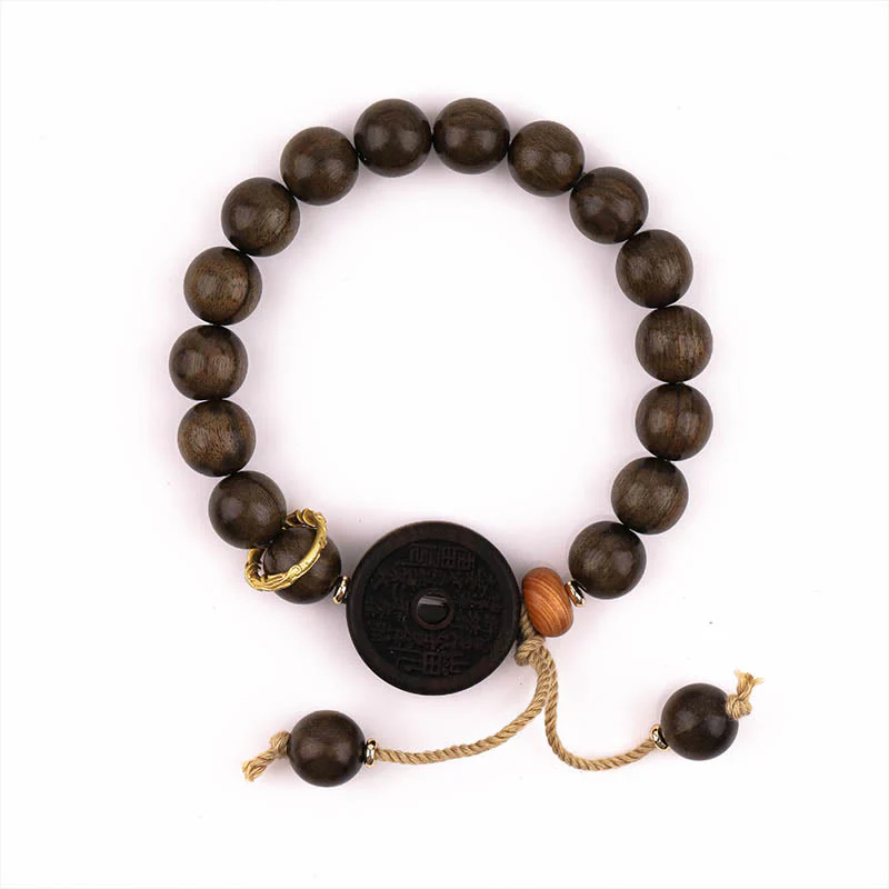 Braccialetto Buddha Stones Ebony Wood Mountain Ghosts Spendi Soldi Equilibrio - Image 6