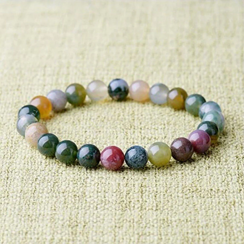 Braccialetto Buddha Stones India Agate Beads Luck Yoga - Image 3