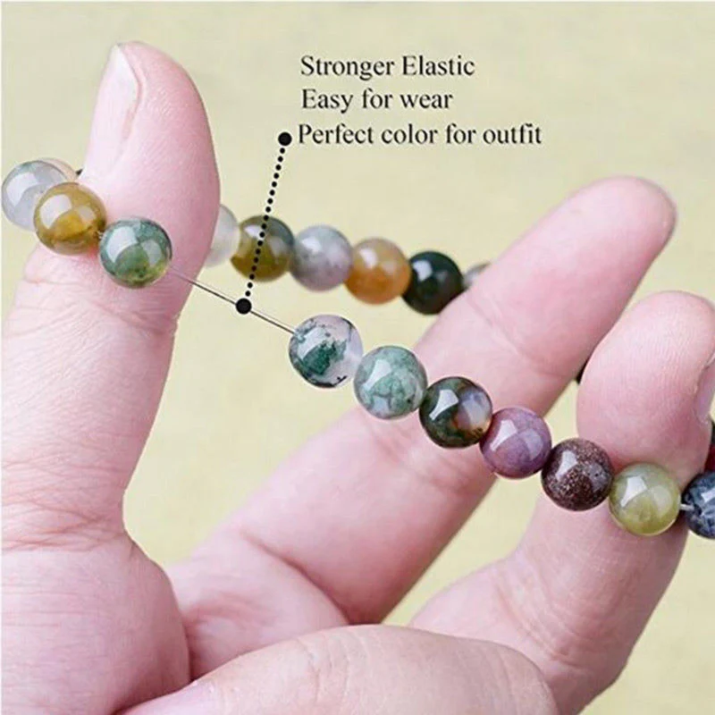 Braccialetto Buddha Stones India Agate Beads Luck Yoga - Image 4