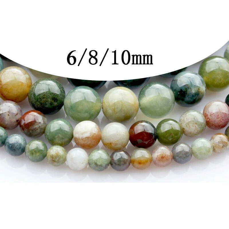 Braccialetto Buddha Stones India Agate Beads Luck Yoga - Image 6