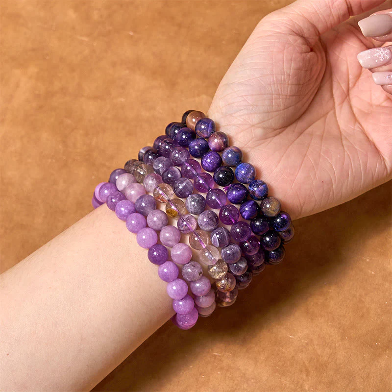 Braccialetto Buddha Stones Keep Calm Purple Series Healing Love - Image 3