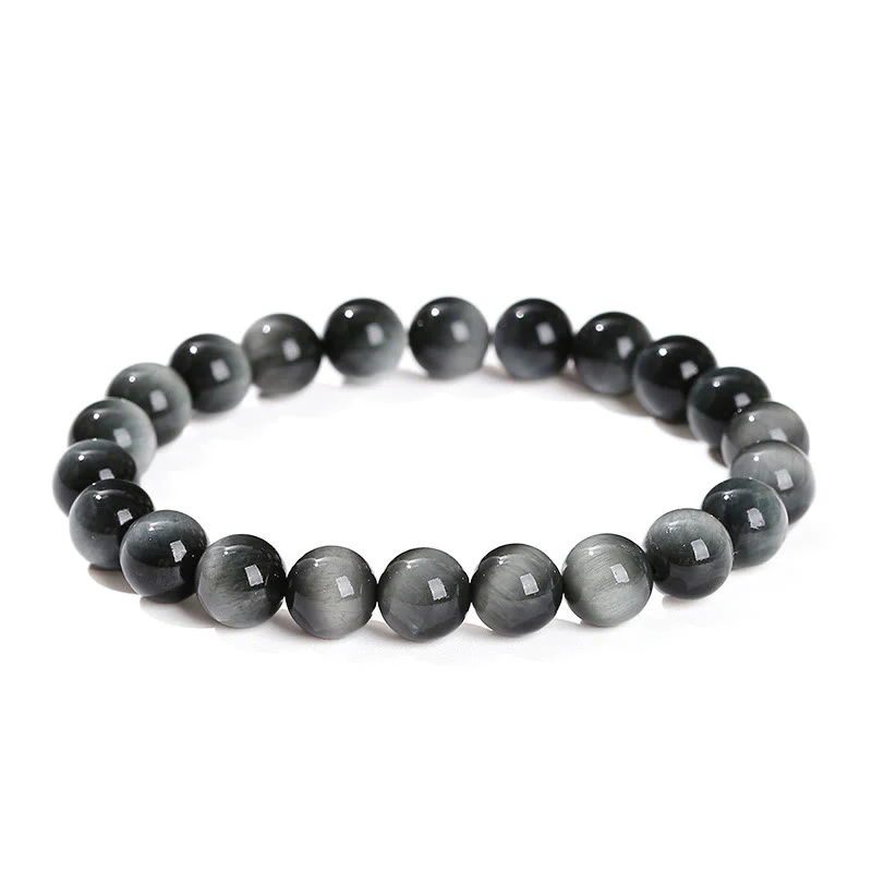 Braccialetto Buddha Stones Natural Eagle's Eye Stone Coraggio Positivo - Image 9