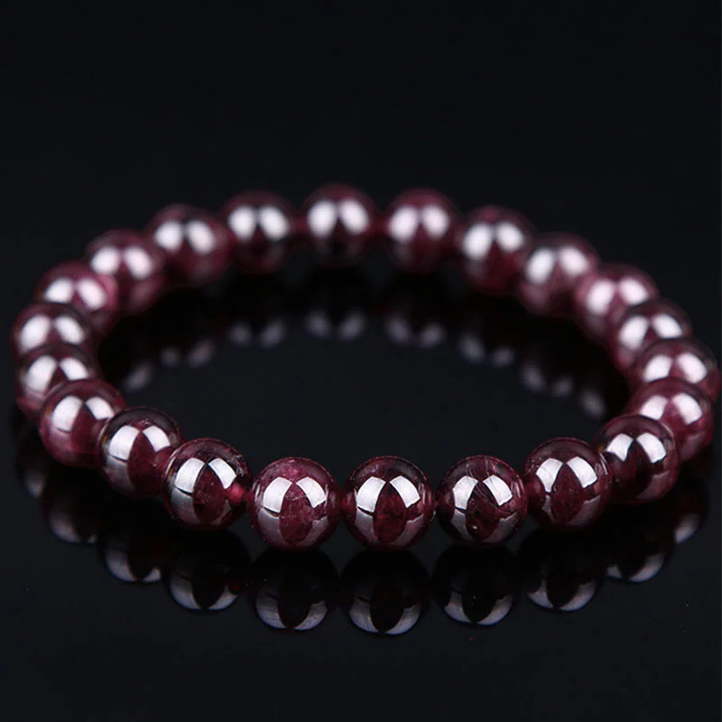 Braccialetto Buddha Stones Natural Garnet Bead Passion - Image 7