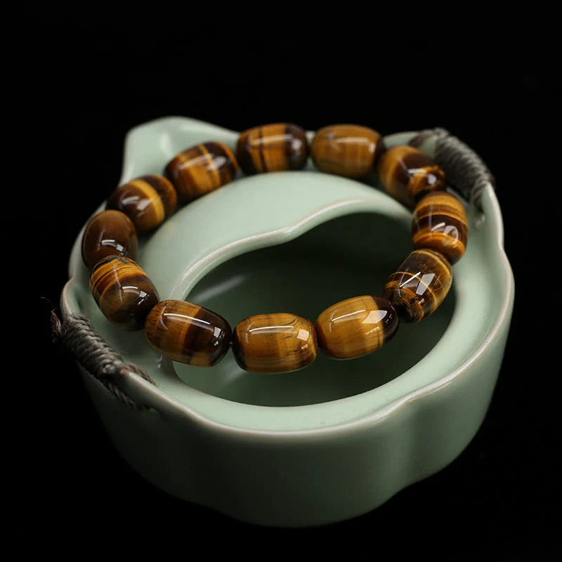 Braccialetto Buddha Stones Natural Tiger Eye Stone Integrity Willpower - Image 2