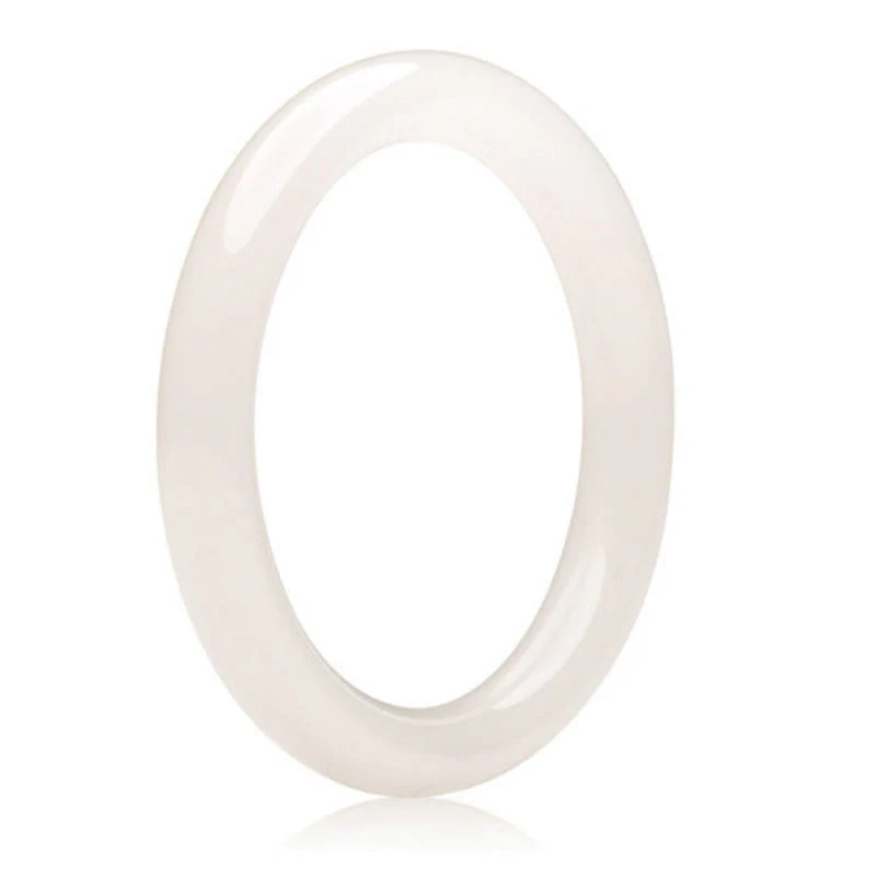 Braccialetto Buddha Stones Natural White Green Jade Luck Prosperity - Image 9