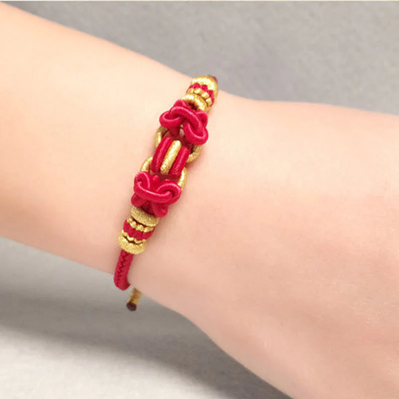 Braccialetto Buddha Stones Red String Saddle Knot Strength - Image 10