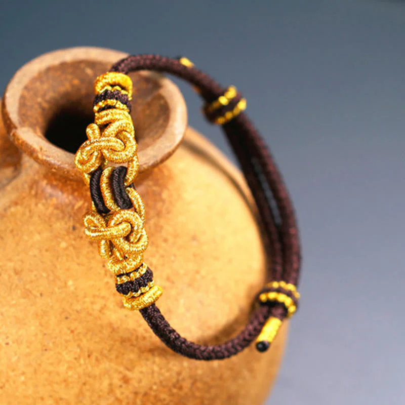 Braccialetto Buddha Stones Red String Saddle Knot Strength - Image 13
