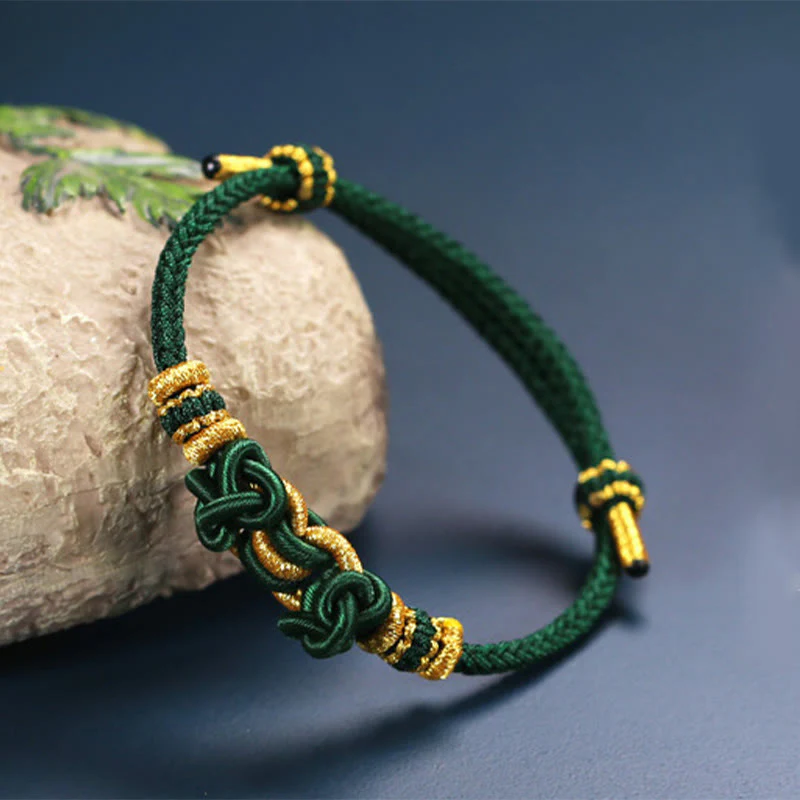 Braccialetto Buddha Stones Red String Saddle Knot Strength - Image 16