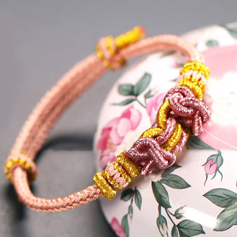 Braccialetto Buddha Stones Red String Saddle Knot Strength - Image 19