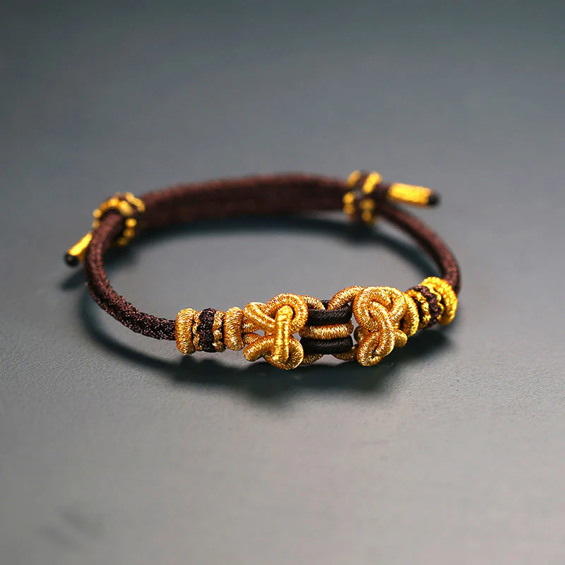 Braccialetto Buddha Stones Red String Saddle Knot Strength - Image 3
