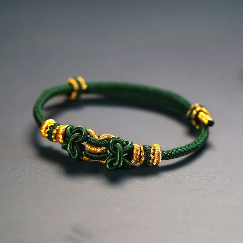 Braccialetto Buddha Stones Red String Saddle Knot Strength - Image 4