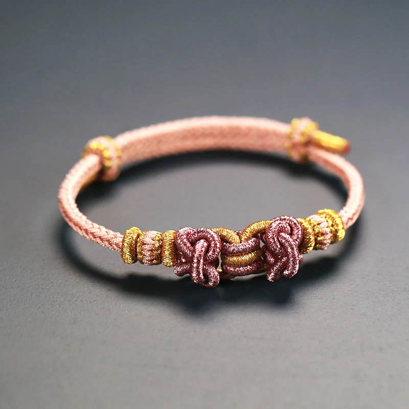 Braccialetto Buddha Stones Red String Saddle Knot Strength - Image 5