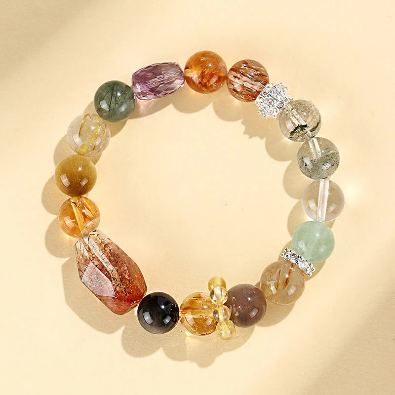 Braccialetto Buddha Stones Super Seven Crystal Topaz Obsidian Tiger Eye Positivity - Image 10