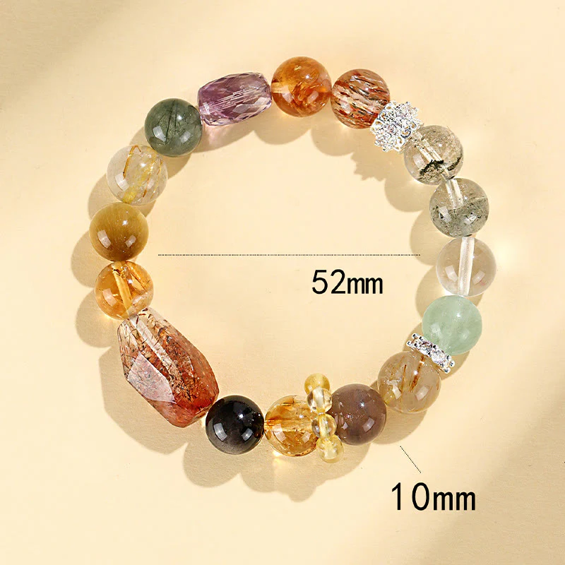 Braccialetto Buddha Stones Super Seven Crystal Topaz Obsidian Tiger Eye Positivity - Image 12