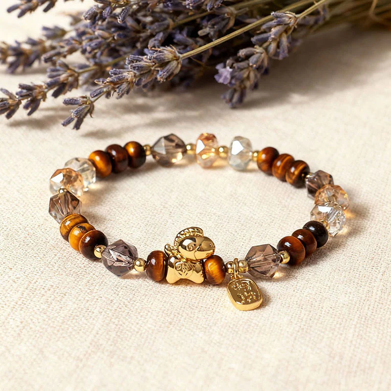 Braccialetto Buddha Stones Tiger Eye Ice Ossidiana Pearl Year of the Horse Lucky Fortune Prosperity - Image 13