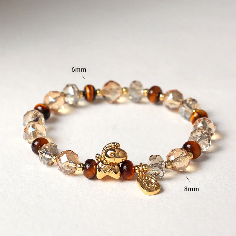 Braccialetto Buddha Stones Tiger Eye Ice Ossidiana Pearl Year of the Horse Lucky Fortune Prosperity - Image 14