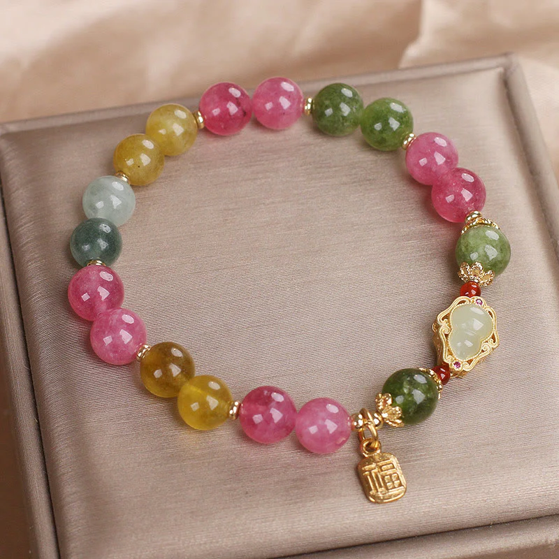 Braccialetto Buddha Stones Tormalina Fu Character Love - Image 5
