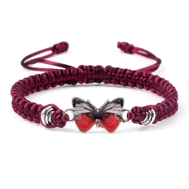 Braccialetto con ciondolo a forma di corda con farfalla Buddha Stones, libertà e amore - Image 12