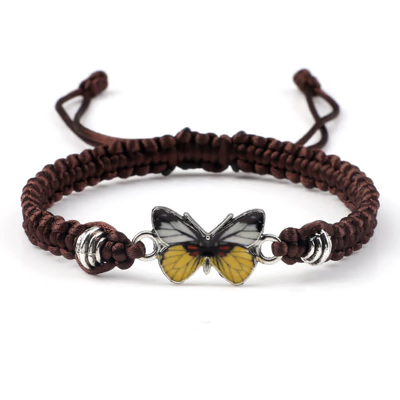 Braccialetto con ciondolo a forma di corda con farfalla Buddha Stones, libertà e amore - Image 21