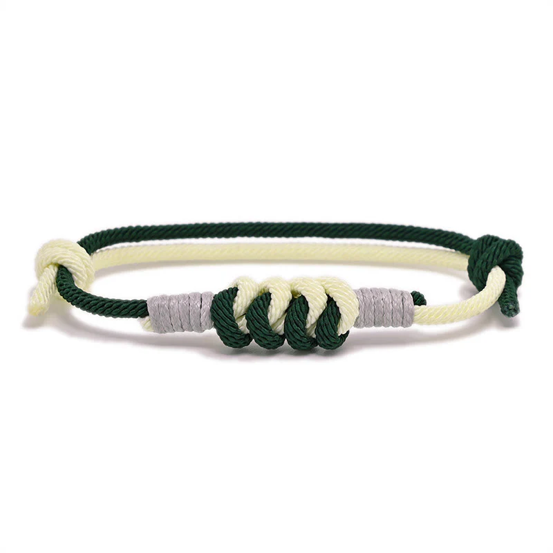Braccialetto con corda intrecciata e resistenza al nodo King Kong, design semplice , Buddha Stones - Image 15