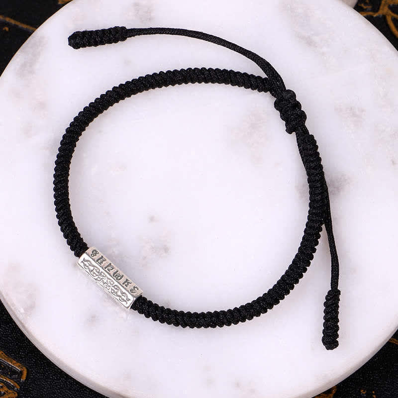 Braccialetto con corda rossa Buddha Stones Om Mani Padme Hum Luck Protection - Image 8