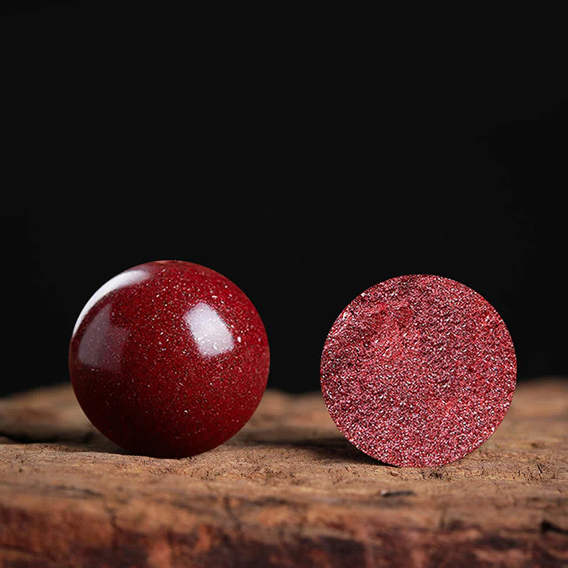 Braccialetto con cordino rosso e perline di cinabro fortunato Buddha Stones - Image 8