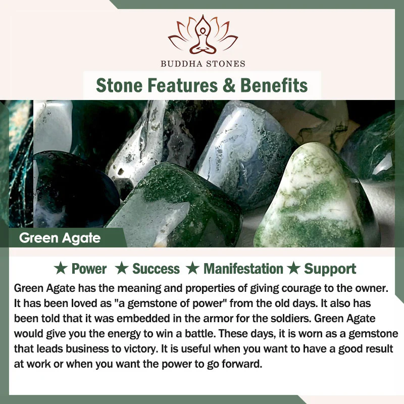 Braccialetto con fiori pendenti in giada verde naturale Buddha Stones Luck - Image 22