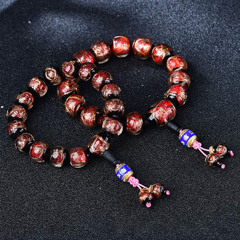 Braccialetto curativo in agata venata di drago tibetano - Image 13