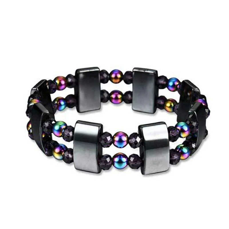 Braccialetto del benessere in ematite arcobaleno Buddha Stones - Image 7