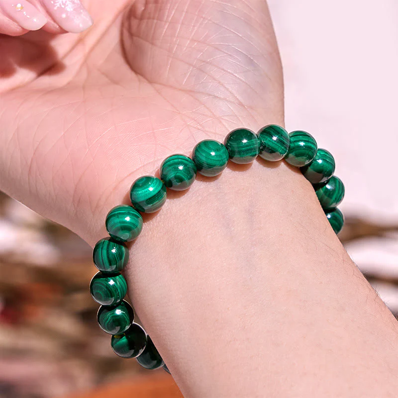 Bracciale della calma con vari cristalli di pietra di Buddha, malachite, lazurite, lapislazzuli, emimorfite - Image 5