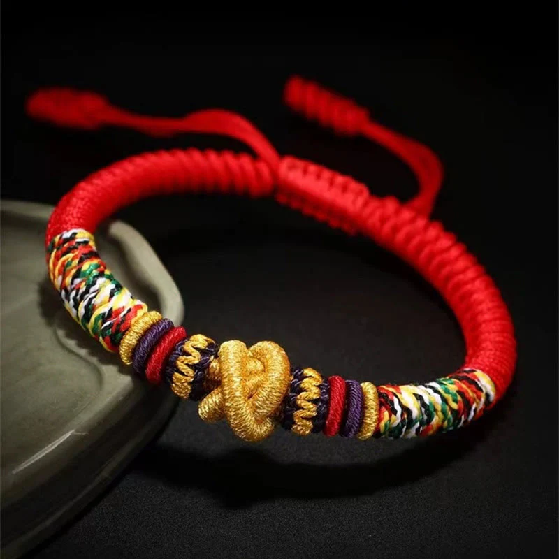 Braccialetto della fede con nodo di King Kong in argento sterling 925 con Buddha Stones Om Mani Padme Hum - Image 9