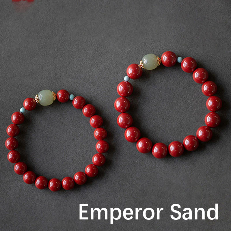 Braccialetto della fortuna Buddha Stones Cinnabar Green Aventurina - Image 11