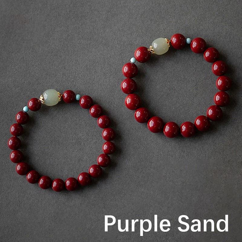 Braccialetto della fortuna Buddha Stones Cinnabar Green Aventurina - Image 5