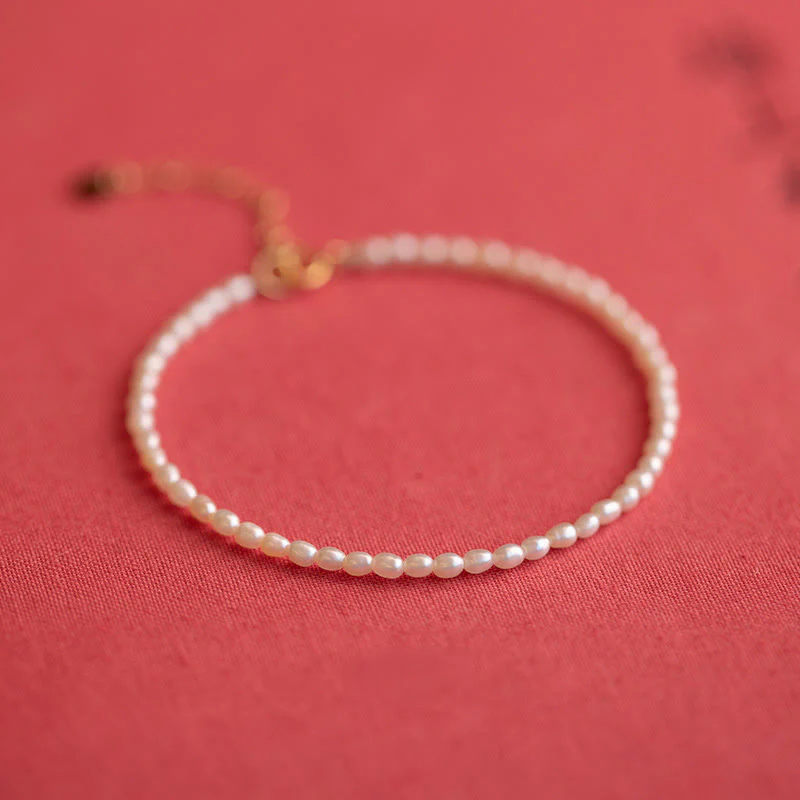 Braccialetto della saggezza in rame placcato oro 14k con perle naturali da 2 mm e perle ultrasottili Buddha Stones - Image 17