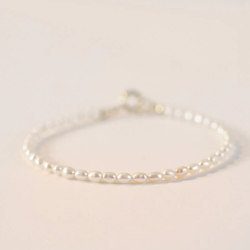 Braccialetto della saggezza in rame placcato oro 14k con perle naturali da 2 mm e perle ultrasottili Buddha Stones - Image 3