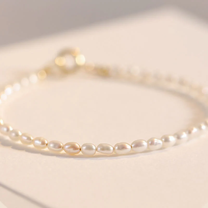 Braccialetto della saggezza in rame placcato oro 14k con perle naturali da 2 mm e perle ultrasottili Buddha Stones - Image 9