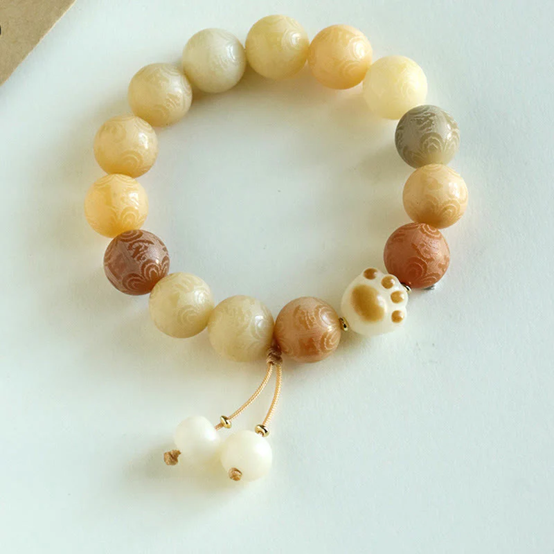 Braccialetto dell'armonia intagliato Buddha Stones Bodhi Seed Om Mani Padme Hum - Image 10