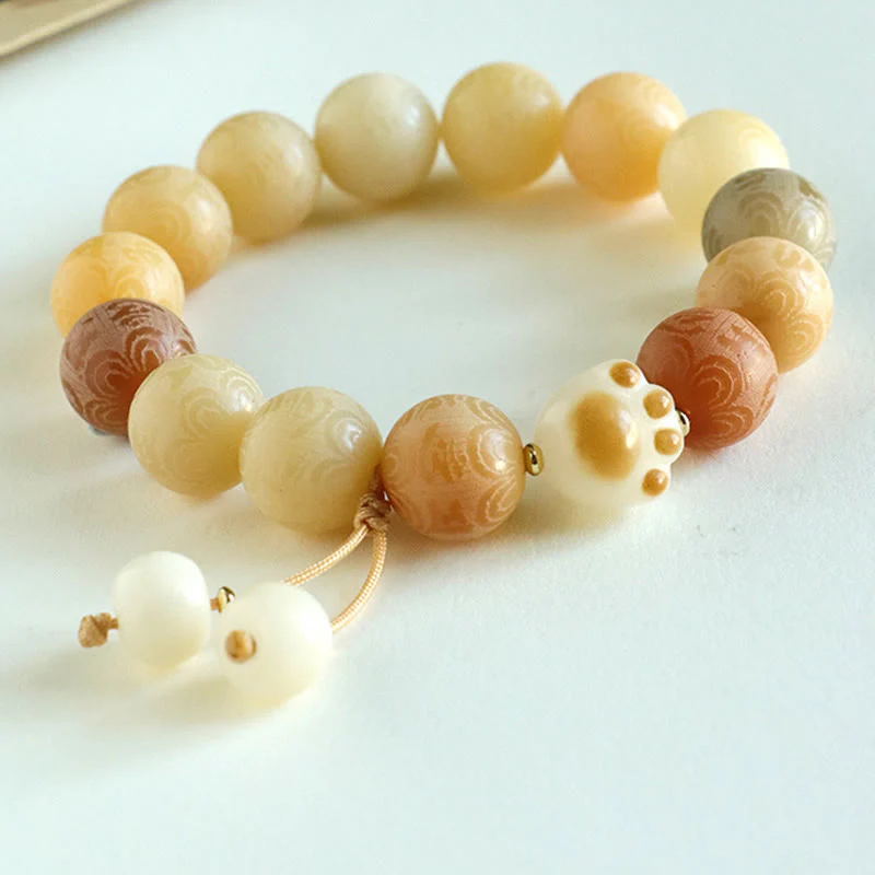 Braccialetto dell'armonia intagliato Buddha Stones Bodhi Seed Om Mani Padme Hum - Image 11