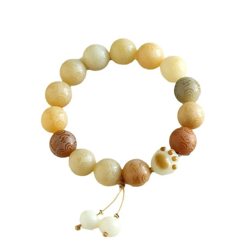 Braccialetto dell'armonia intagliato Buddha Stones Bodhi Seed Om Mani Padme Hum - Image 12