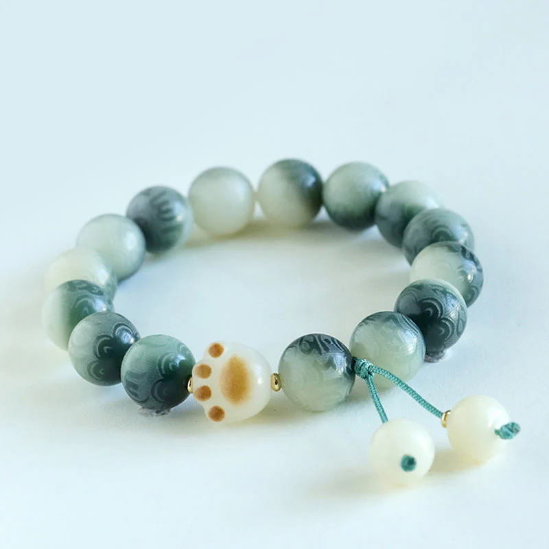 Braccialetto dell'armonia intagliato Buddha Stones Bodhi Seed Om Mani Padme Hum - Image 15