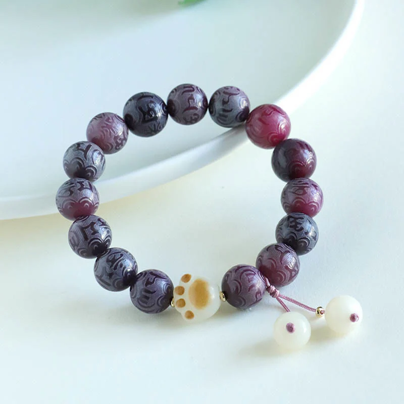 Braccialetto dell'armonia intagliato Buddha Stones Bodhi Seed Om Mani Padme Hum - Image 19