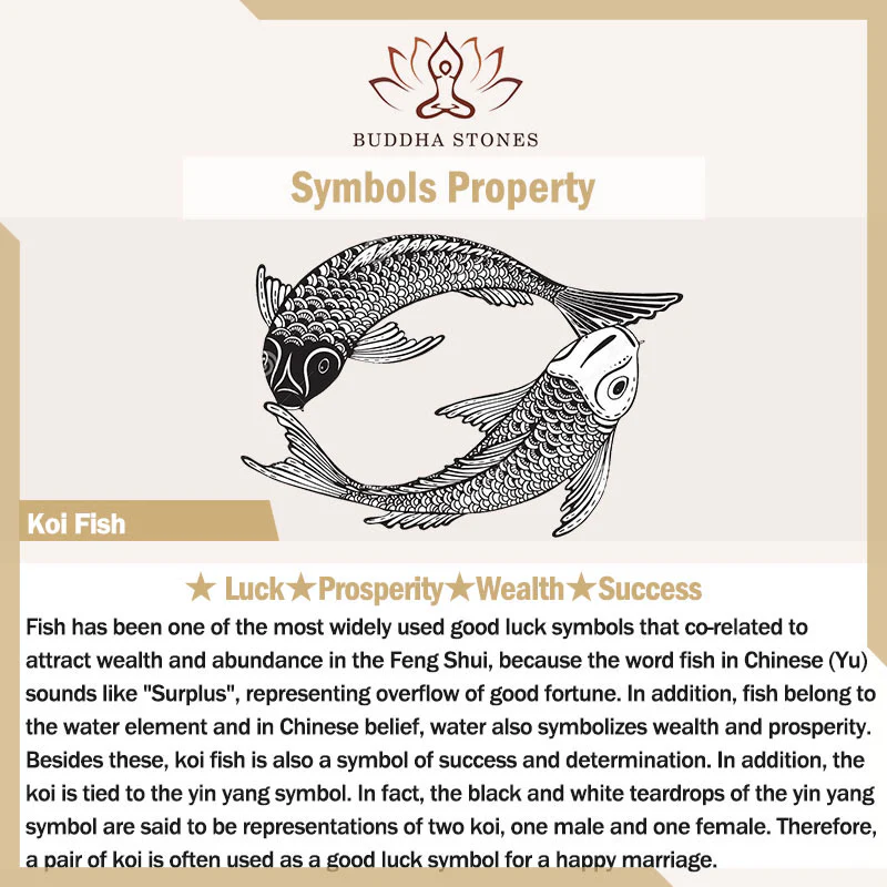 Braccialetto di benedizione con cordino rosso in argento sterling 925 con motivo a pesce koi Buddha Stones - Image 6