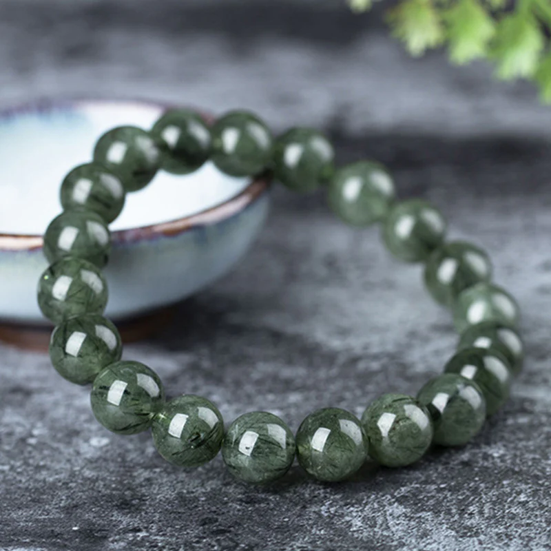 Braccialetto di benedizione e ricchezza in cristallo verde naturale Buddha Stones - Image 9