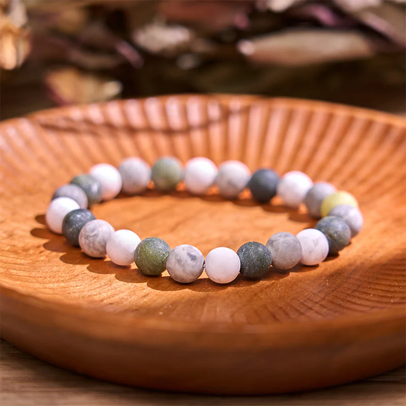 Braccialetto di bilanciamento di messa a terra della serie di colori neutri Buddha Stones Lead Back To Earth - Image 19