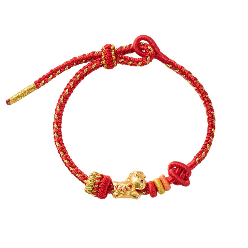 Braccialetto di concentrazione con filo rosso "Anno del cavallo" Buddha Stones - Image 4