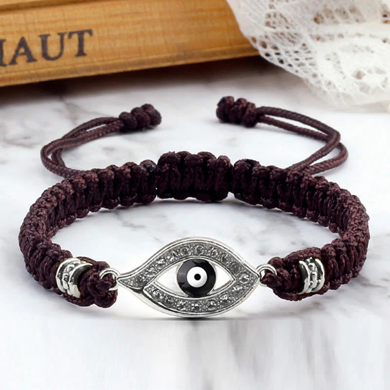 Braccialetto di corda Buddha Stones Evil Eye Keep Away Evil Spirits - Image 11