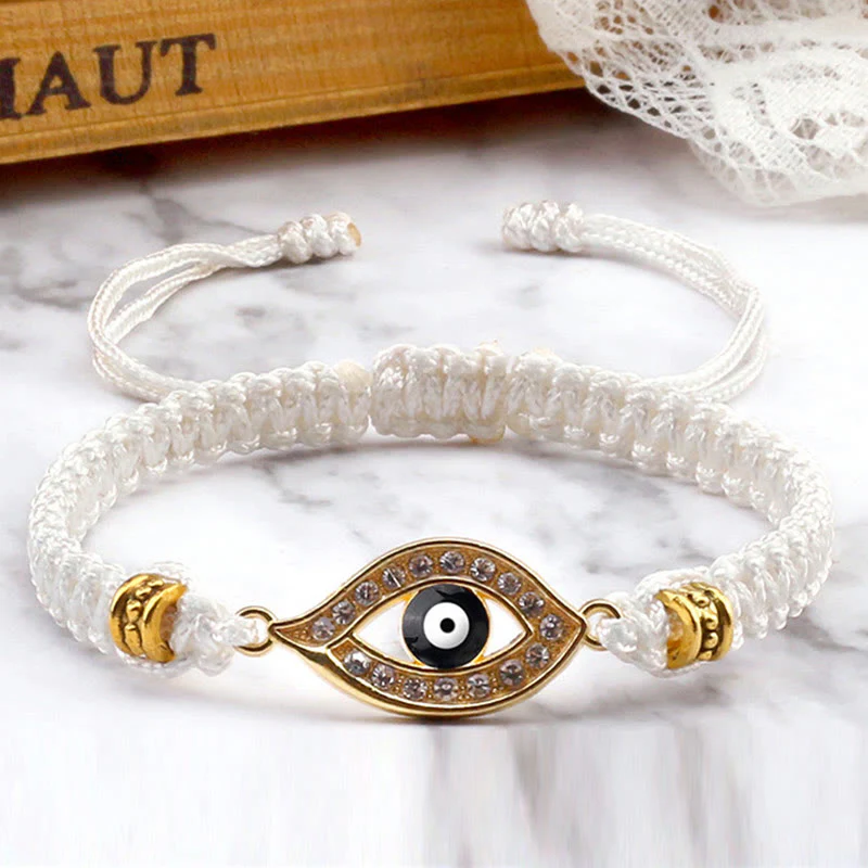 Braccialetto di corda Buddha Stones Evil Eye Keep Away Evil Spirits - Image 13