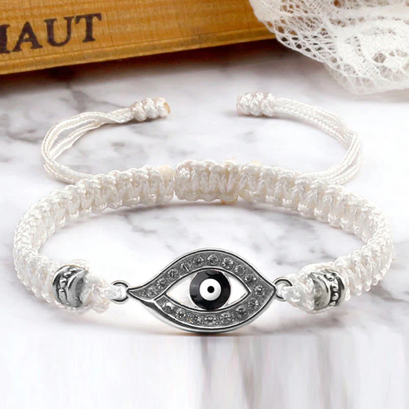 Braccialetto di corda Buddha Stones Evil Eye Keep Away Evil Spirits - Image 14