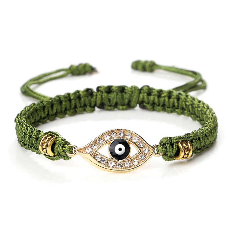 Braccialetto di corda Buddha Stones Evil Eye Keep Away Evil Spirits - Image 15